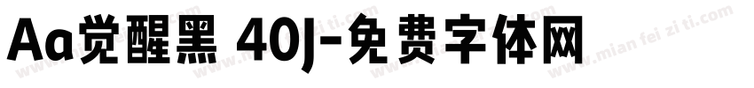 Aa觉醒黑 40J字体转换